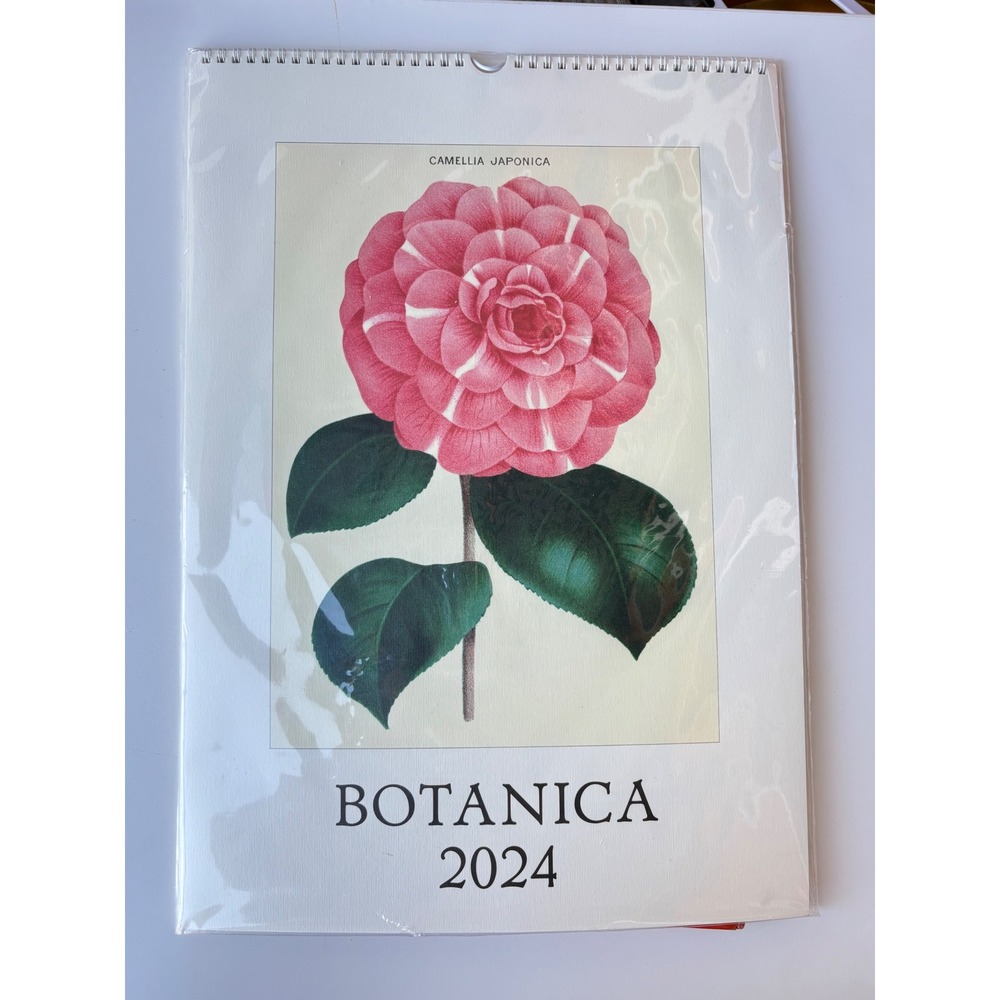 Cavallini & Co Wall Calendar 2024 Botanica Vintage Floral Art Prints New Sealed